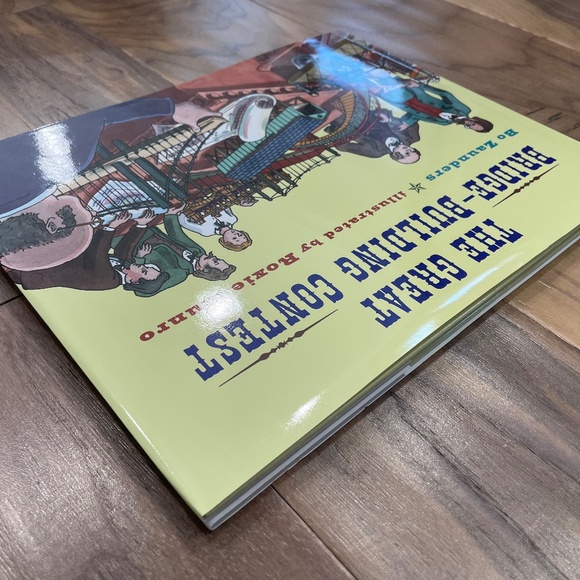 New "The Great Bridge-Building Contest" Hardcover Book - Picture 10 of 10